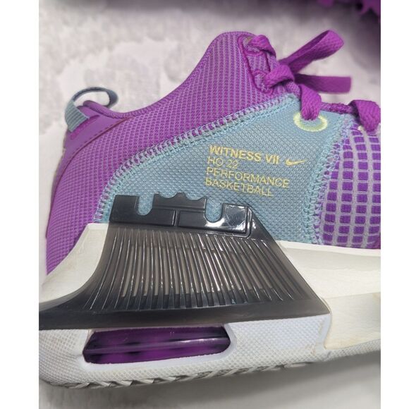 🏀 Nike LeBron Witness 7 Men’s Basketball Shoes Fuchsia Dream Size 9.5 - Picture 6 of 8